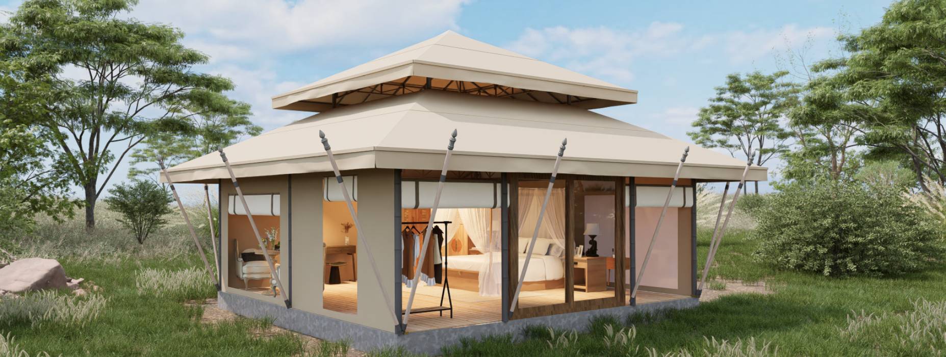 迭部县户外野奢帐篷